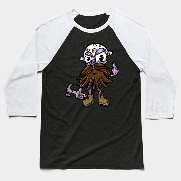 Bearded carpenter Baseball T-Shirt by Local non union